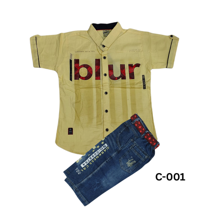 Boy’s Casual Shirt Set