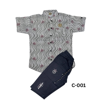 Boy’s Casual Shirt Set
