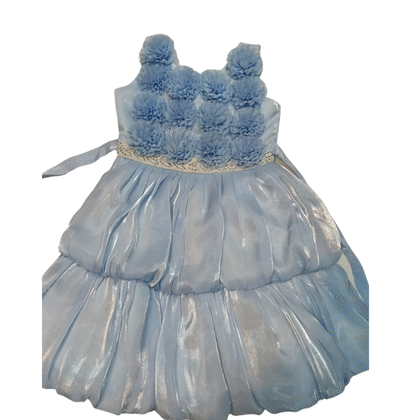 Light Blue Party Wear Dress for Girls
