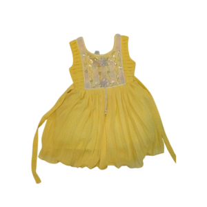 Elegant Yellow Party Wear Dress for Girls
